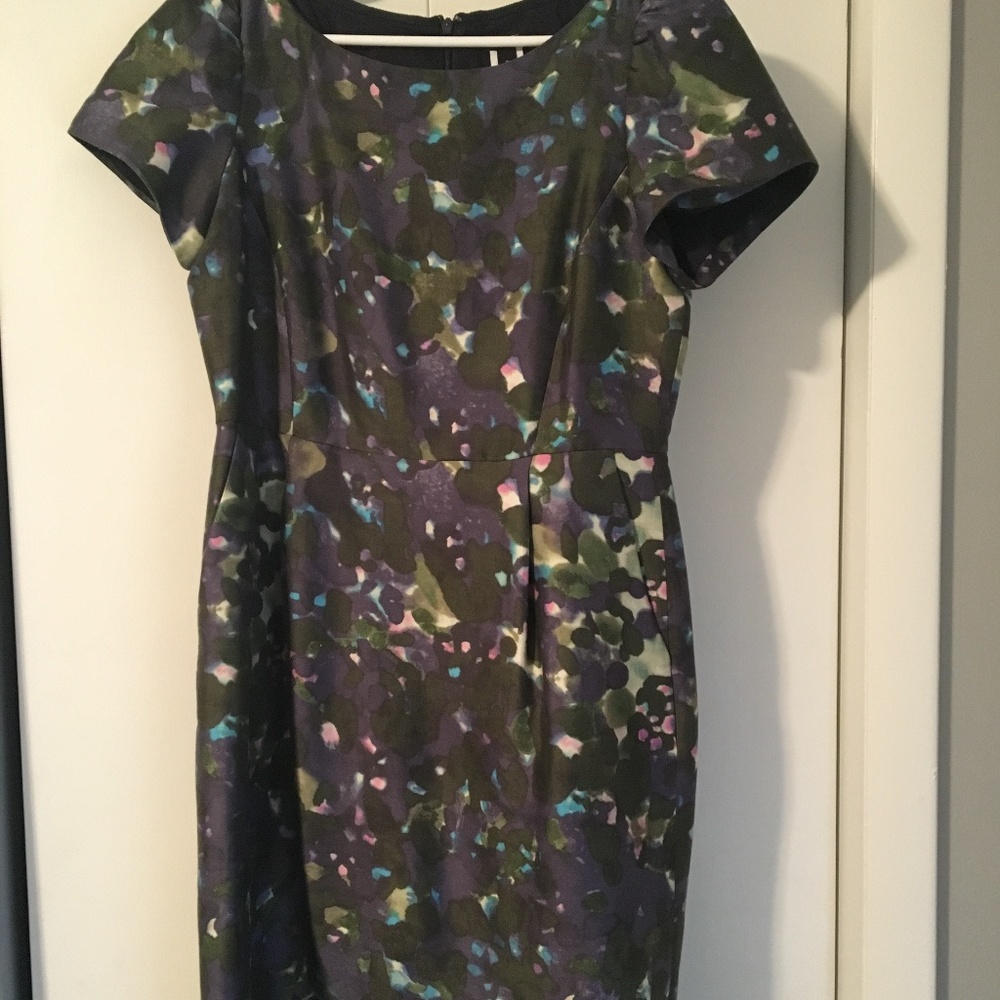 J. Crew Lillian Watercolor Sheath Dress